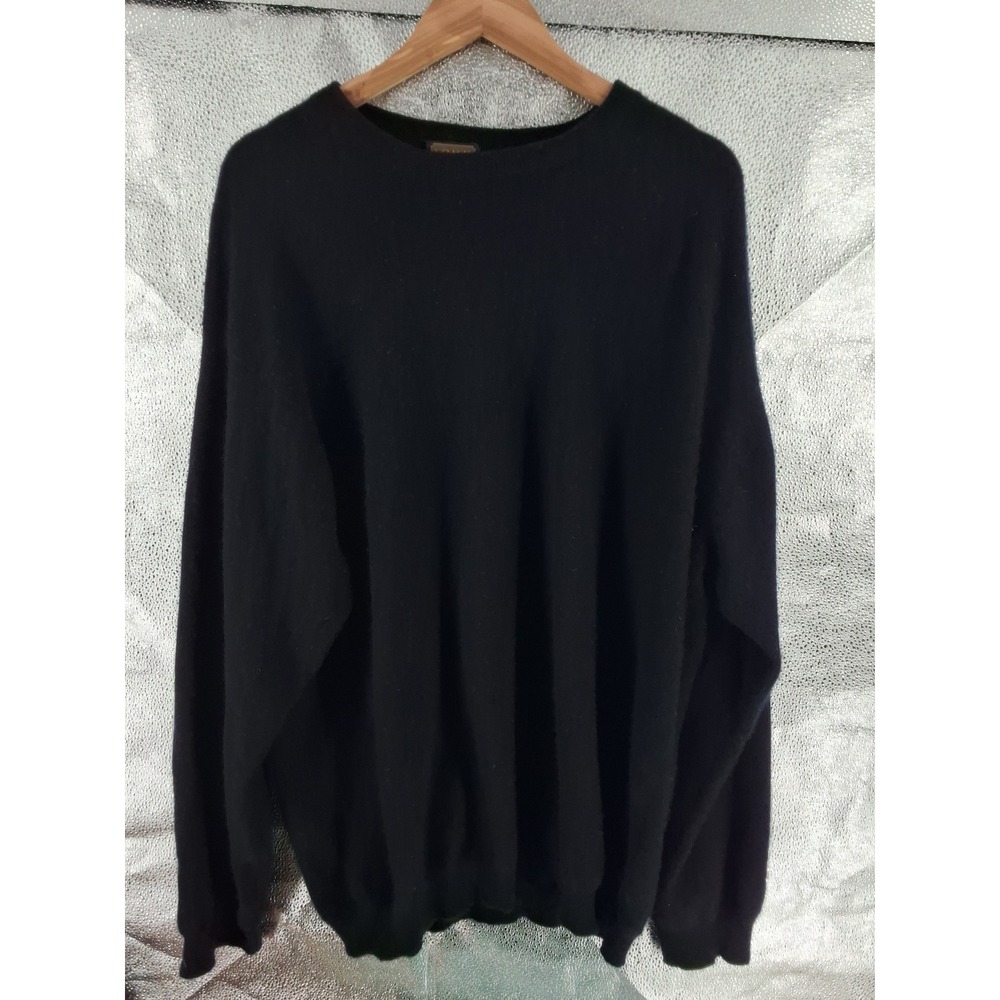 Vintage Coach 100% Cashmere Crewneck‎ Sweater Black Size M